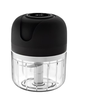 Mini Processador Triturador Elétrico 3 Laminas Moedor Alho Cebola Carne Vegetais Fruta Amendoim Recarregável USB 250ml