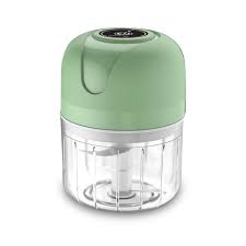 Mini Processador Triturador Elétrico 3 Laminas Moedor Alho Cebola Carne Vegetais Fruta Amendoim Recarregável USB 250ml